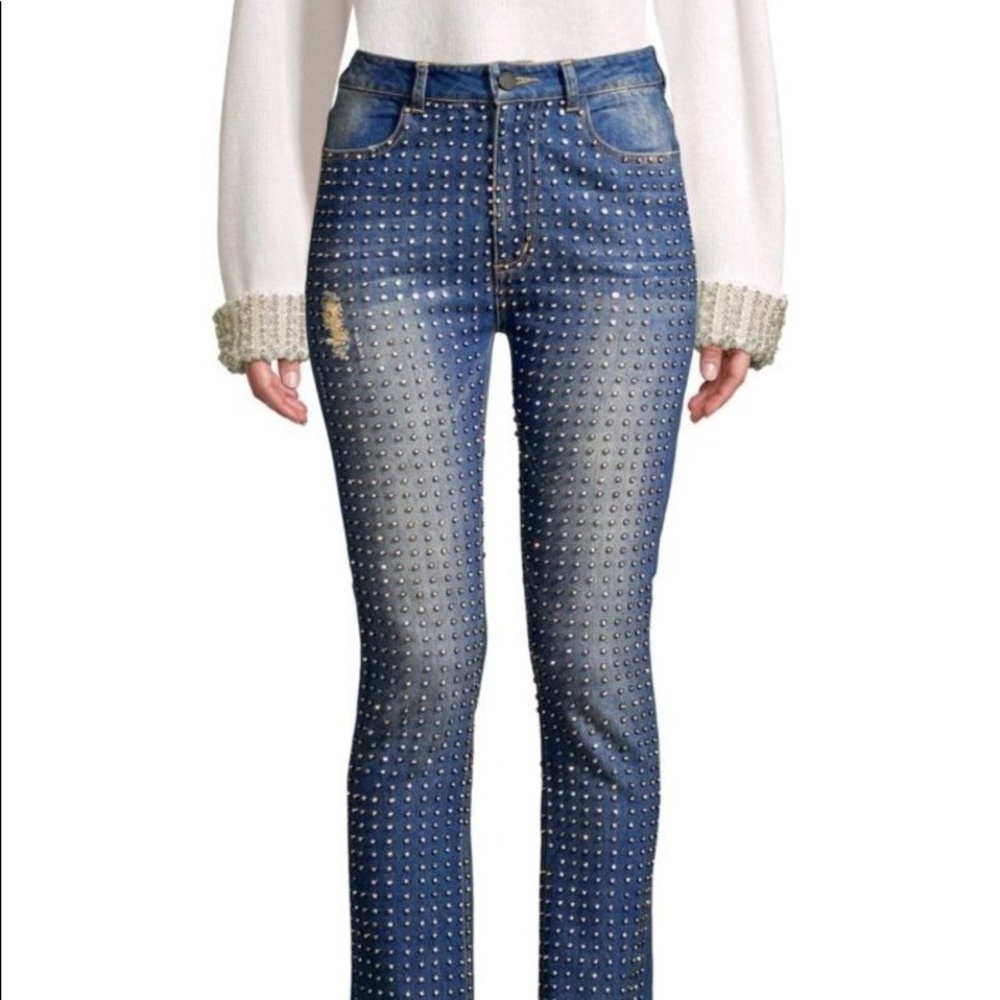 BRAND NEW Alice and Olivia Crystal Jeans